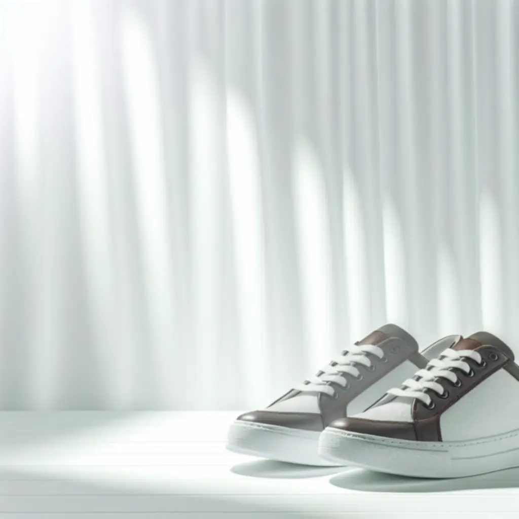 Sportowe trampki białe/zielone